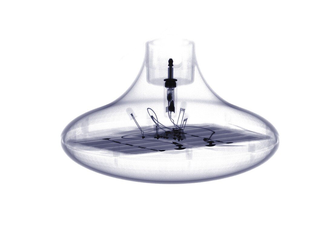 Oval light bulb, X-ray