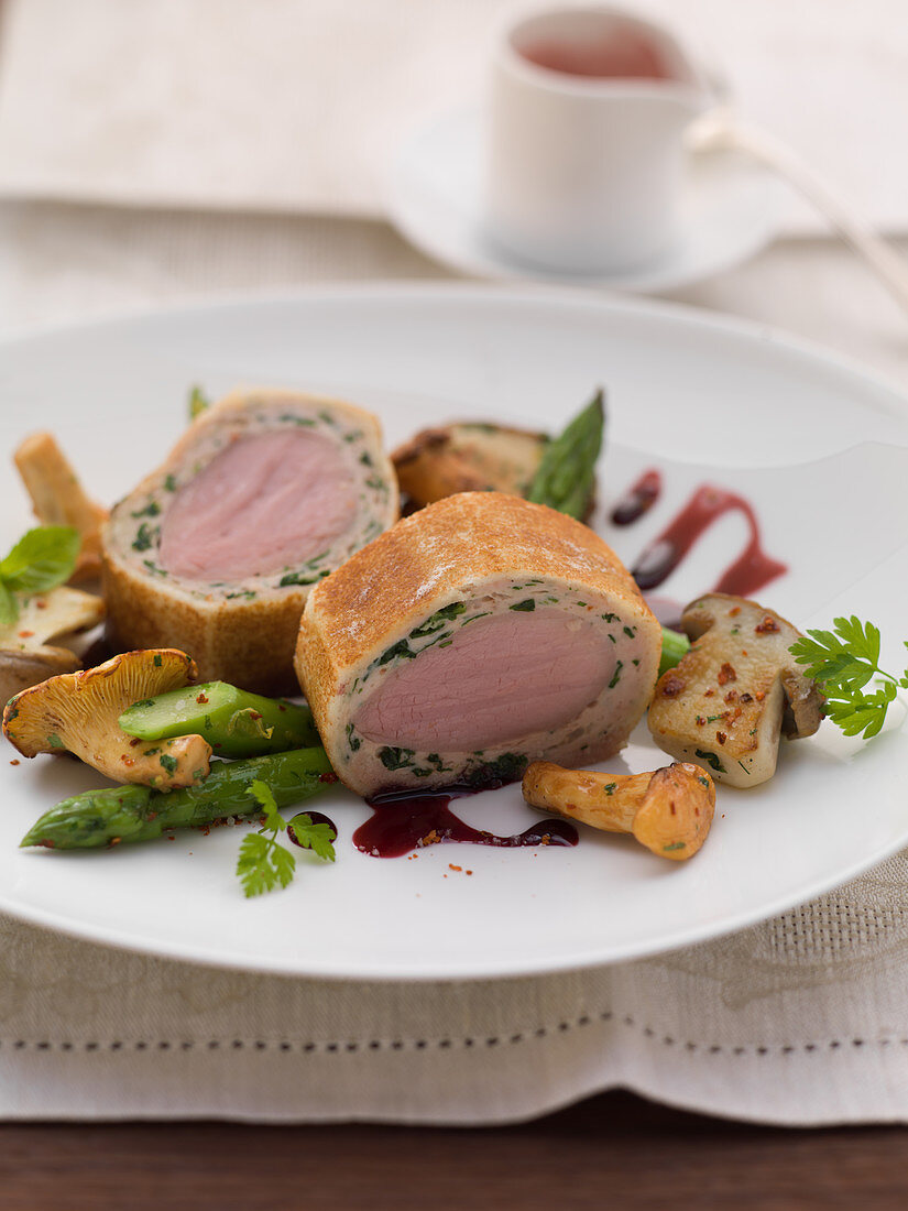 Kalbsfilet in der Brotkruste