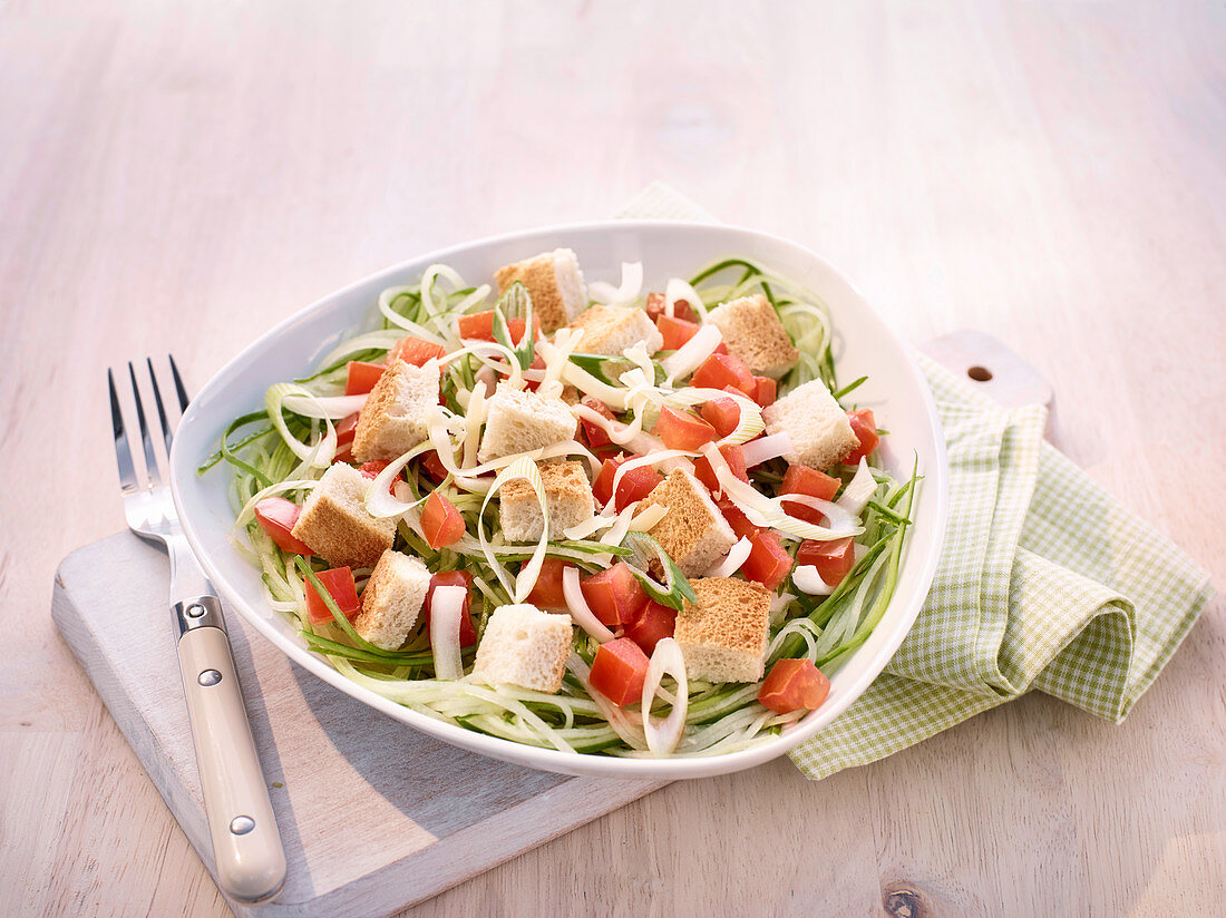 Tomato salad with croutons