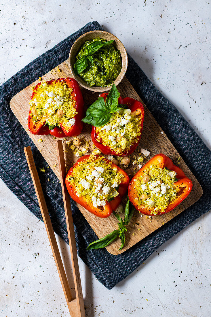 Gefüllte Paprika mit Feta