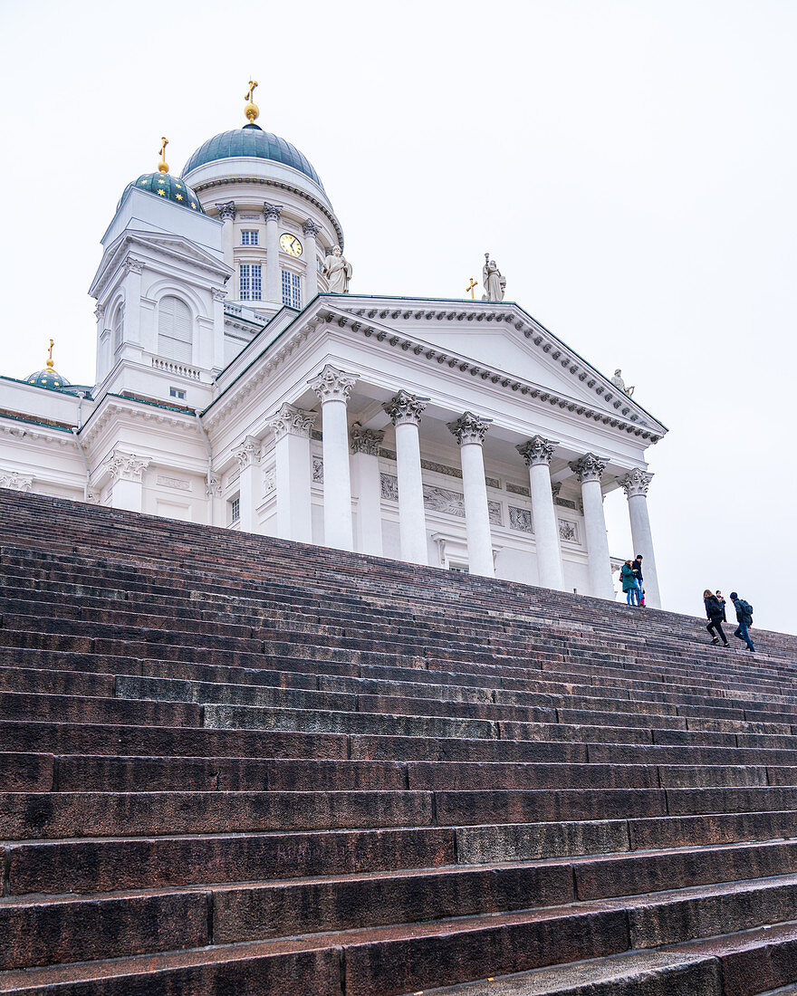 Blick auf den Dom von Helsinki, Finnland