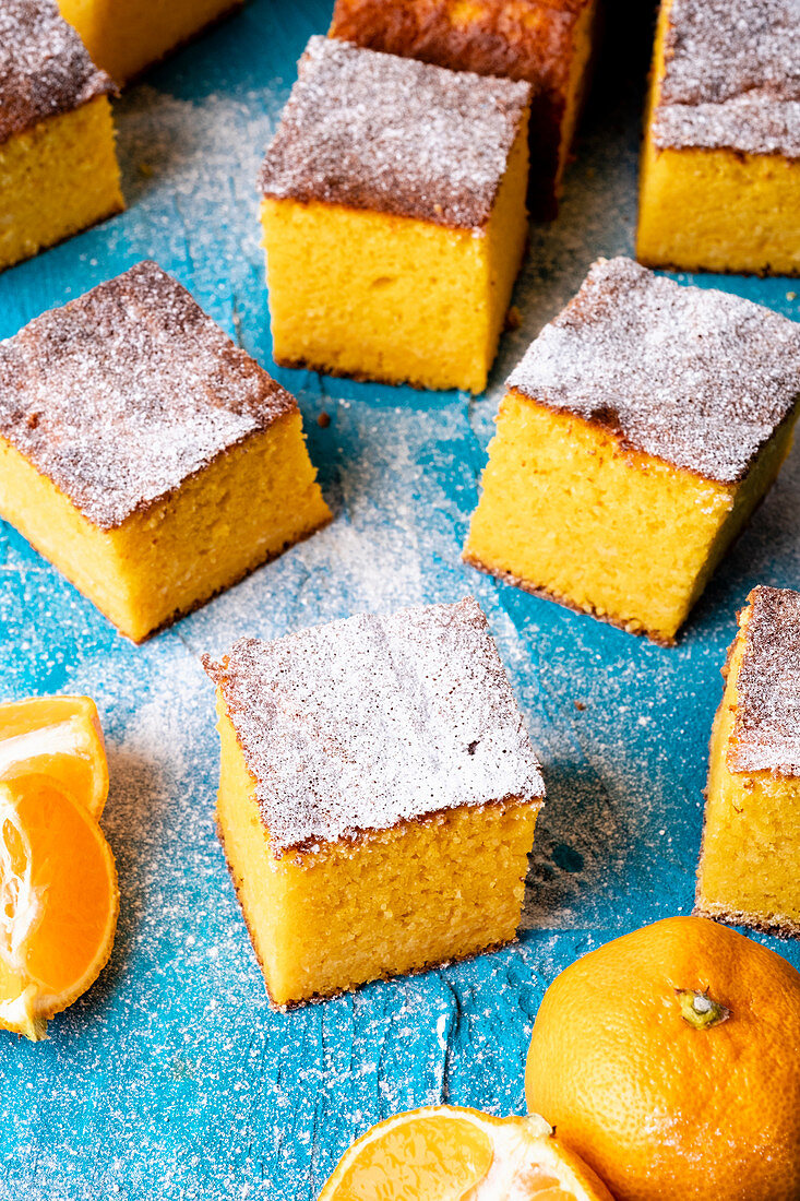 Gluten-free clementine cake (ground almonds and free from plain floor)