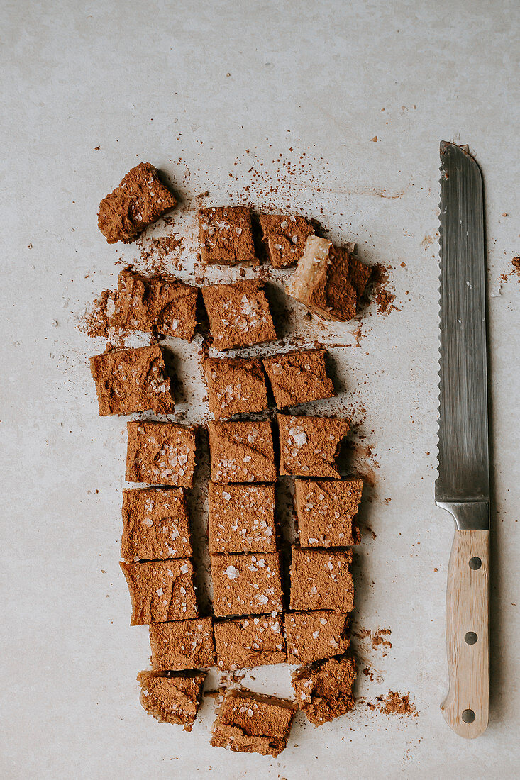 Raw Cashew Bites mit Dattel-Caramel