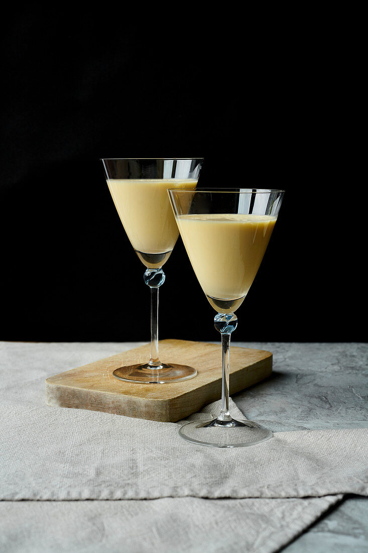 Coquito (Puerto Rico) drink made with rum, egg whites and coconut