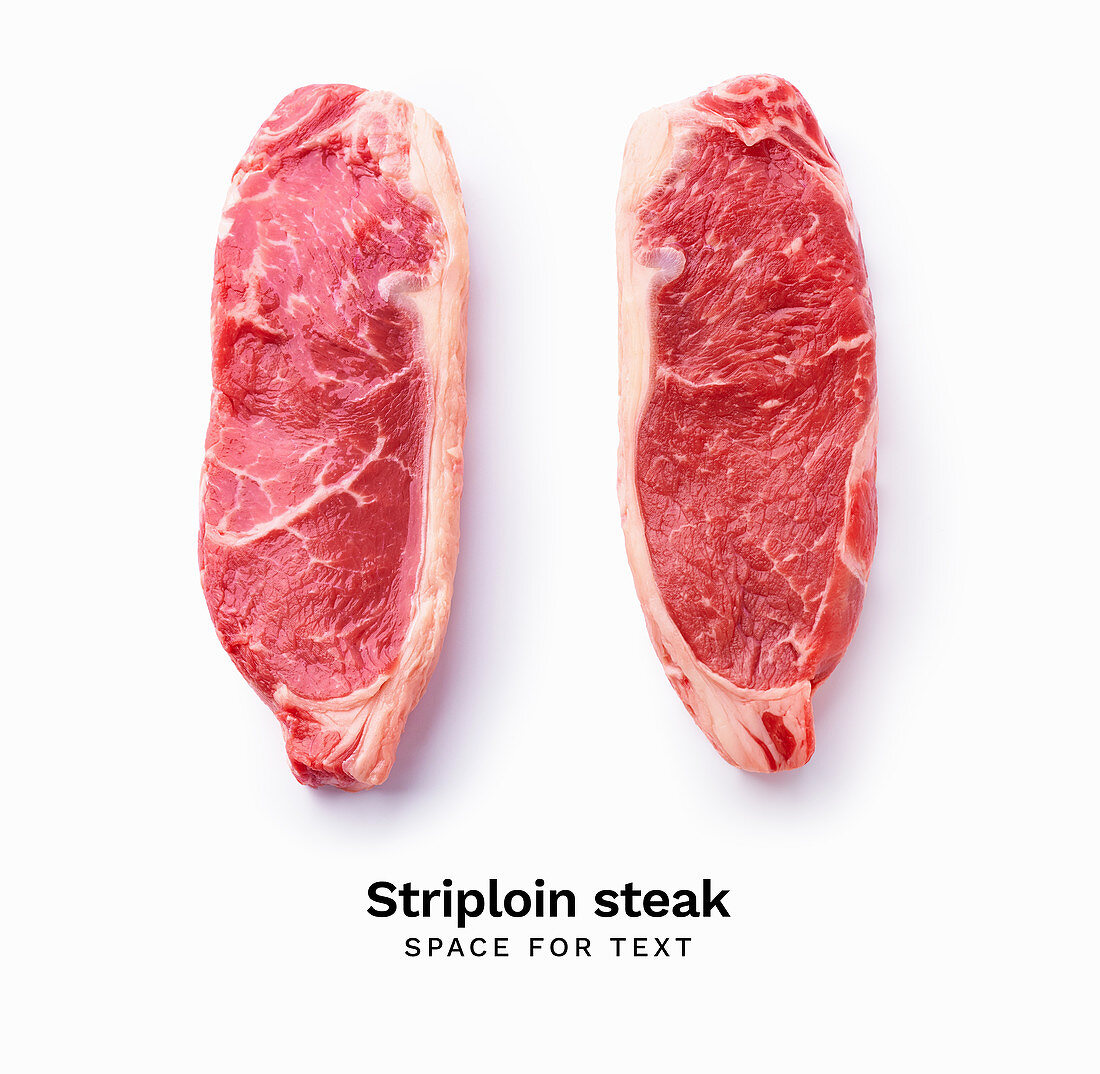 Zwei Black Angus Striploin Steaks