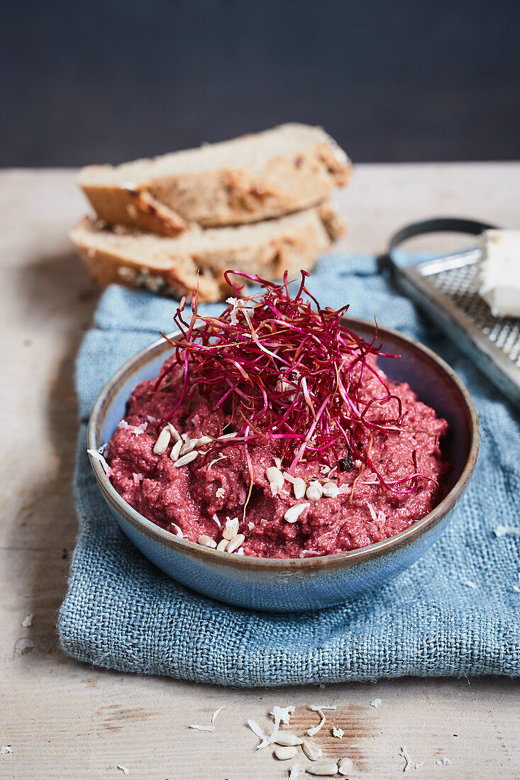 Beetroot and horseradish spread