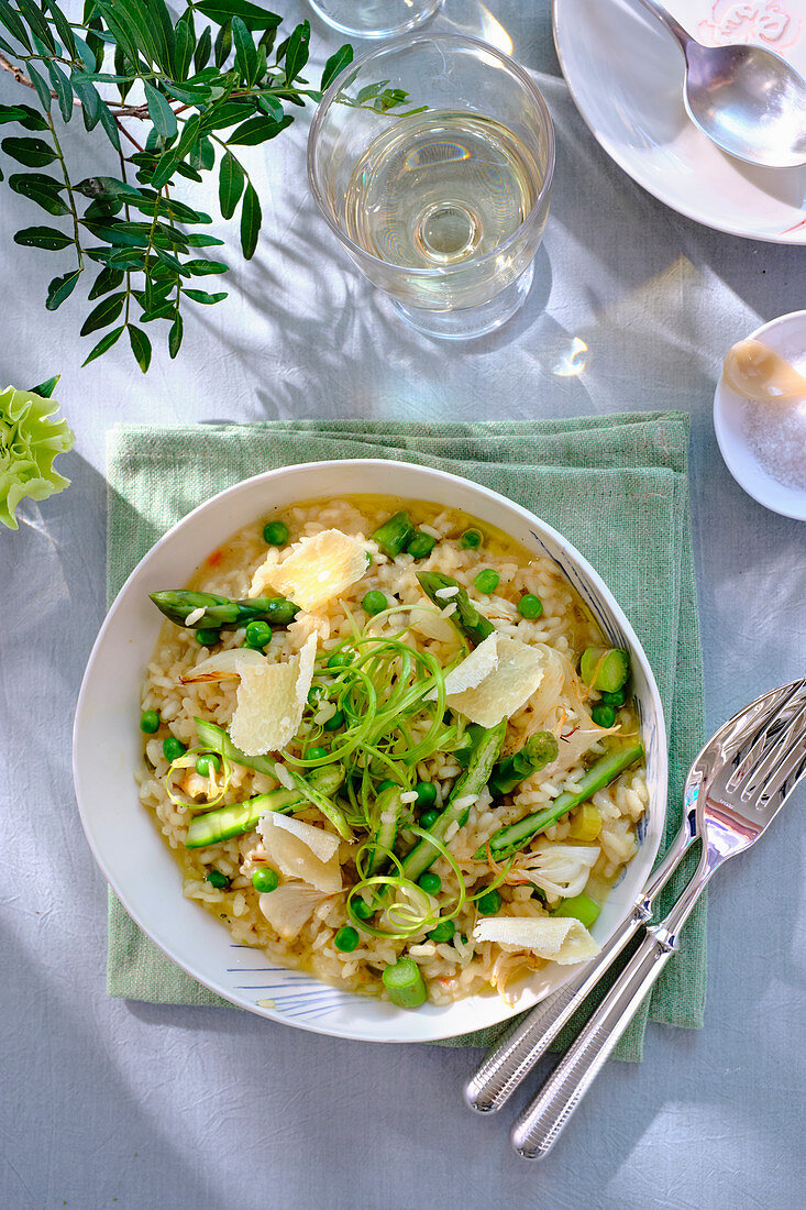 Risotto mit Spargel und Parmesan