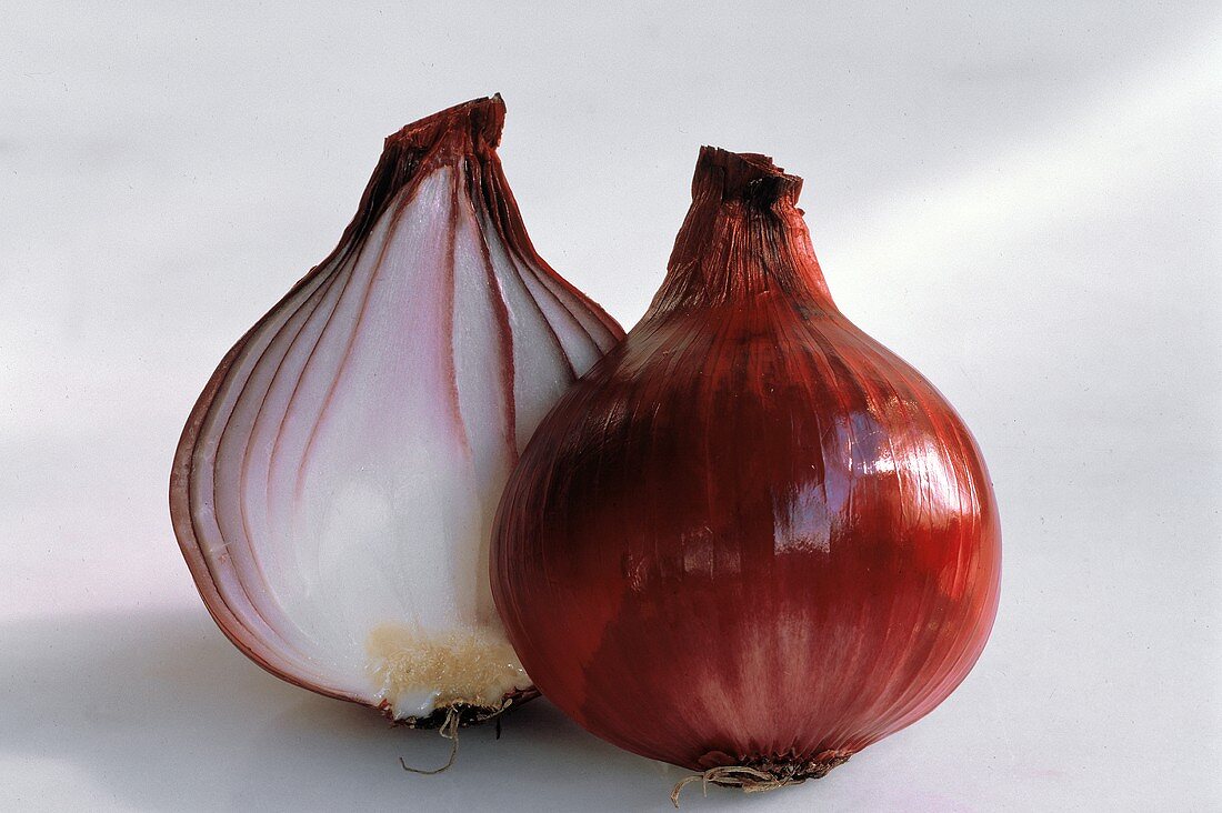 Red Onion Cut in Half
