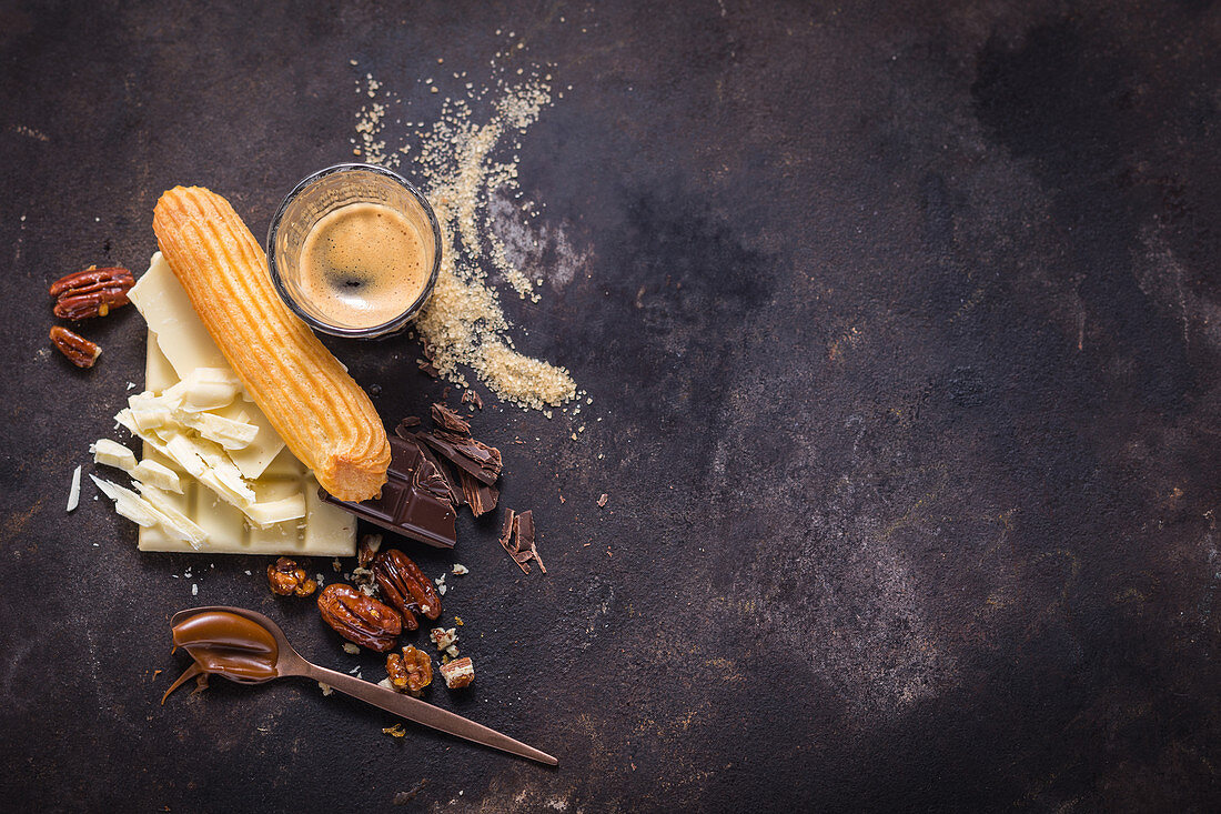 Ingredients for eclairs