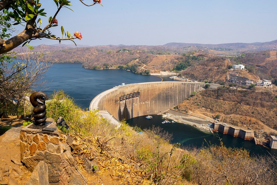 Hydroelectric dam in the Kariba Gorge