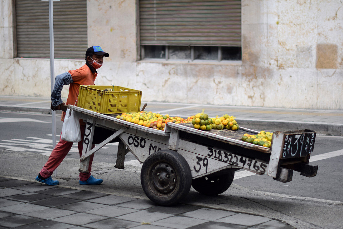 Street vendor during Covid-19 outbreak