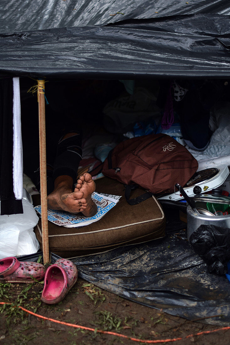 Migrant camp during Covid-19 outbreak, Colombia