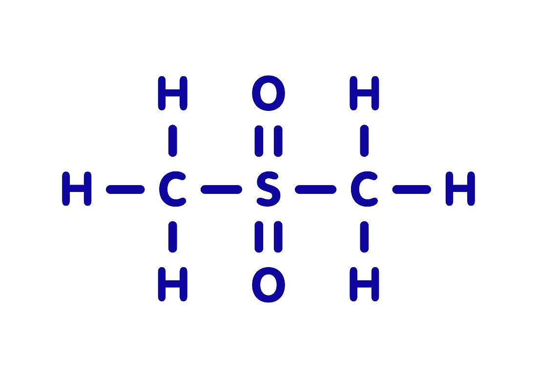 Methylsulfonylmethane dietary supplement molecule