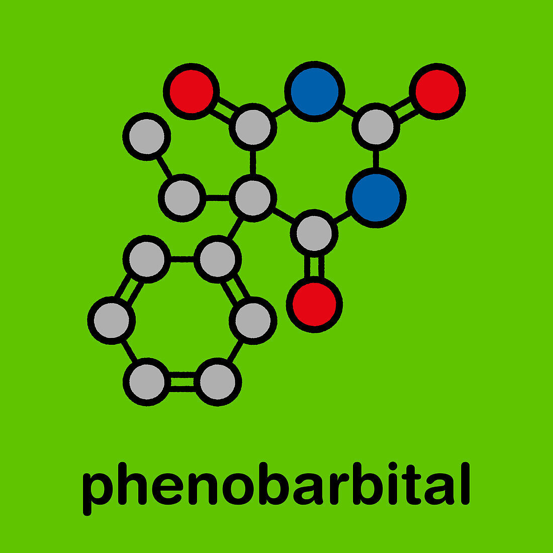 Phenobarbital barbiturate anticonvulsant molecule