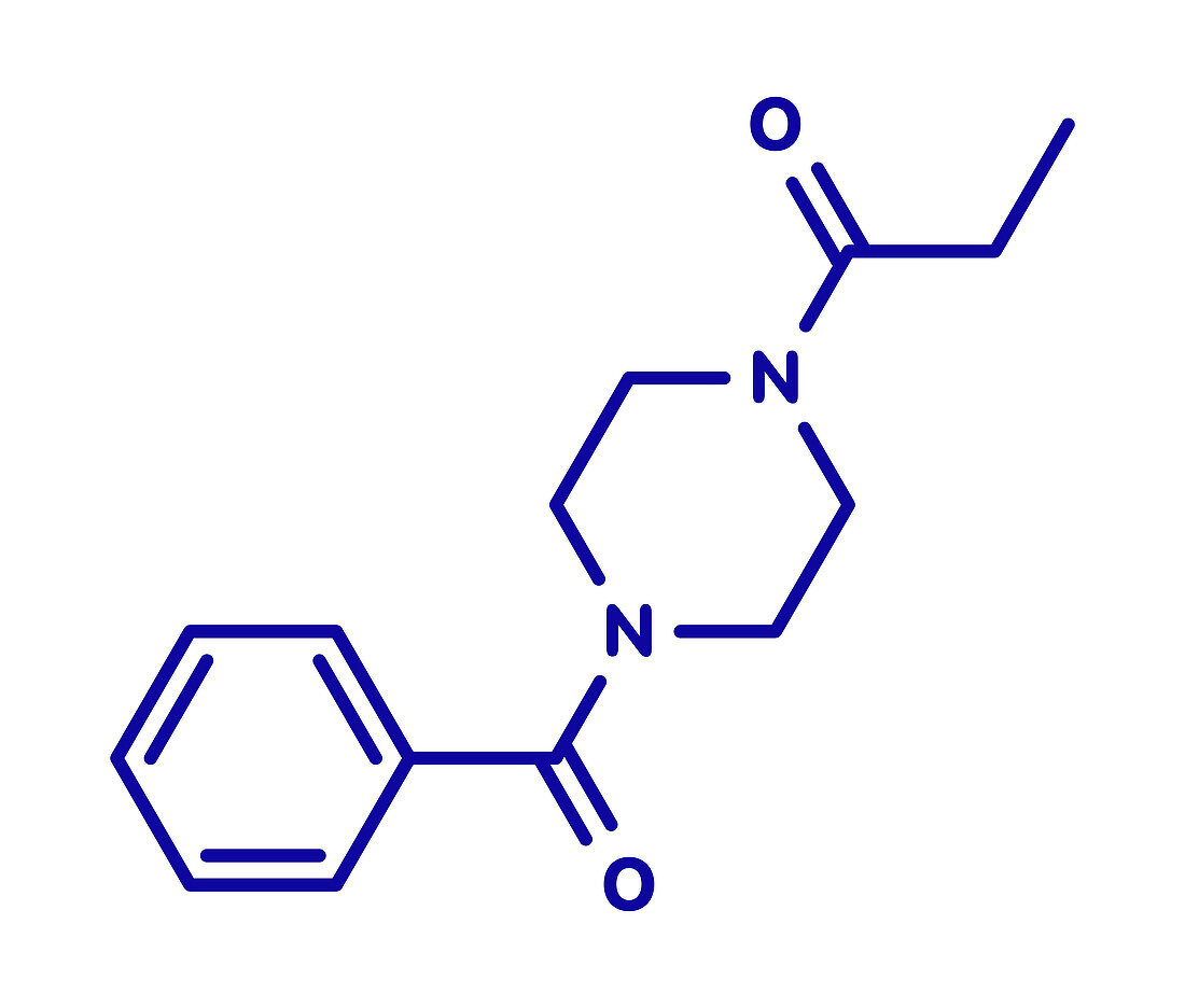 Sunifiram molecule, illustration