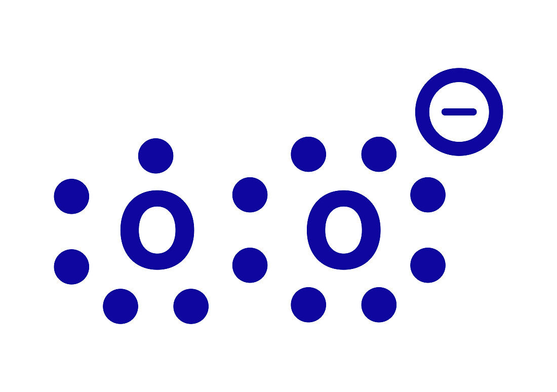 Superoxide free radical, illustration