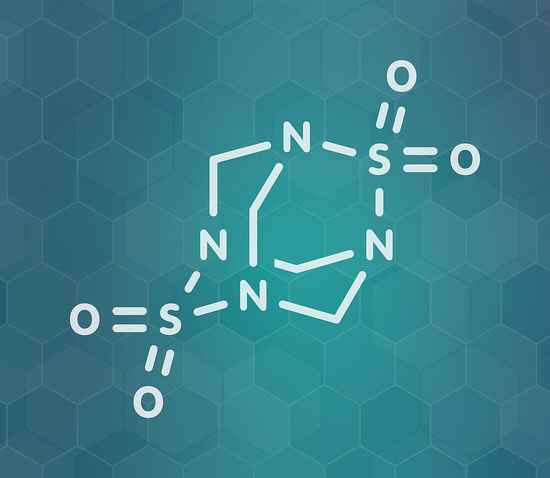 Tetramethylenedisulfotetramine rodenticide molecule