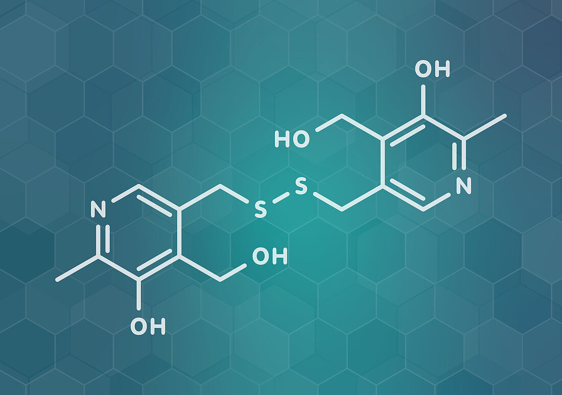 Pyritinol molecule, illustration