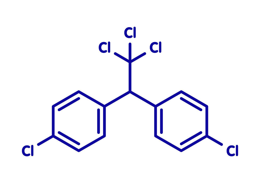 DDT molecule, illustration