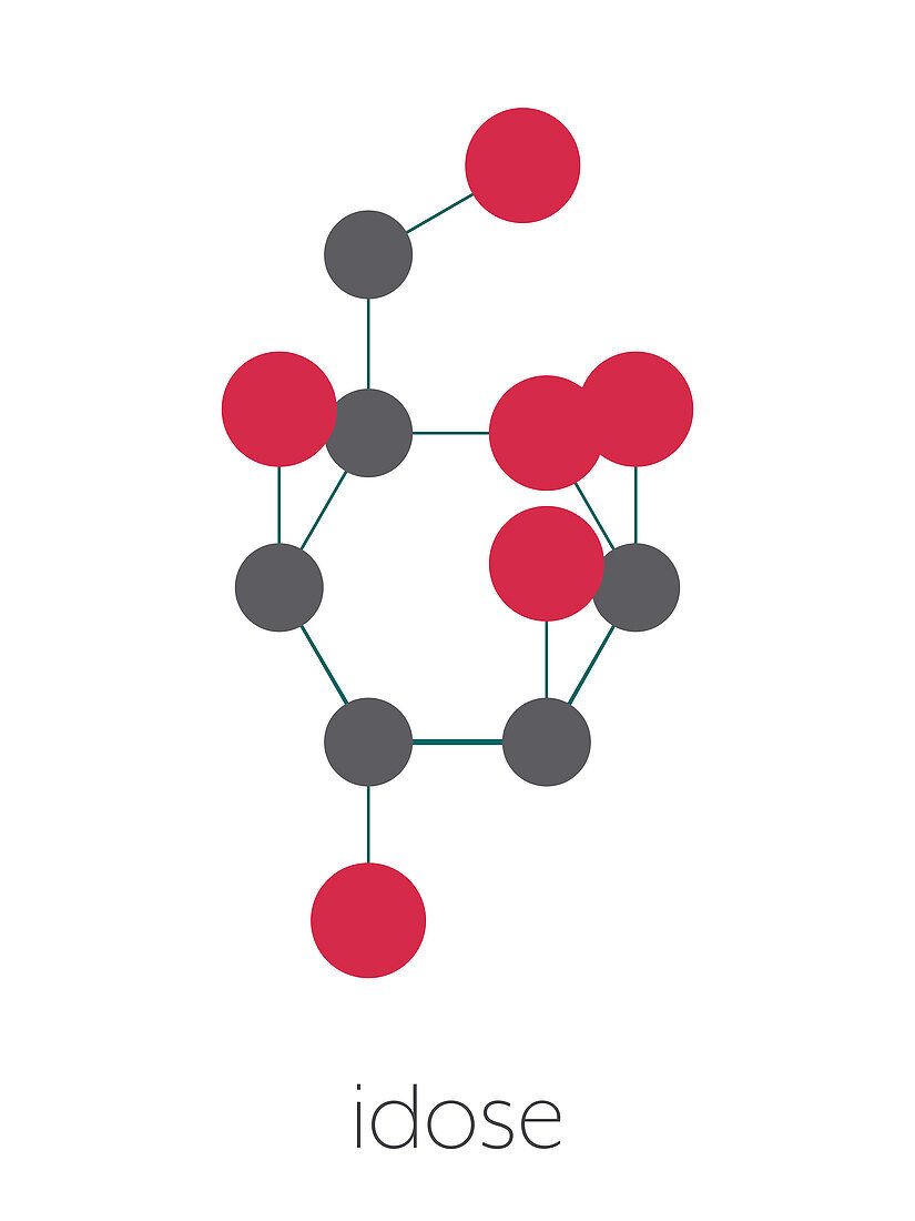 Idose molecule, illustration