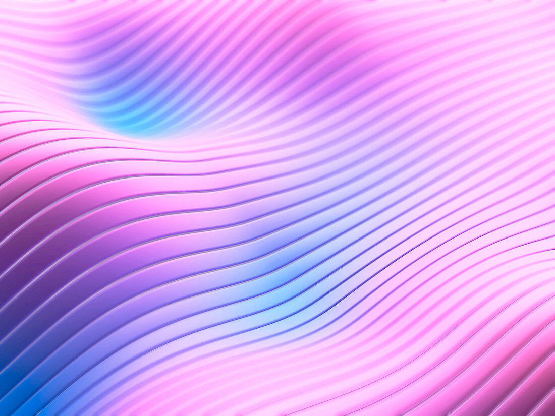 Waves, abstract illustration