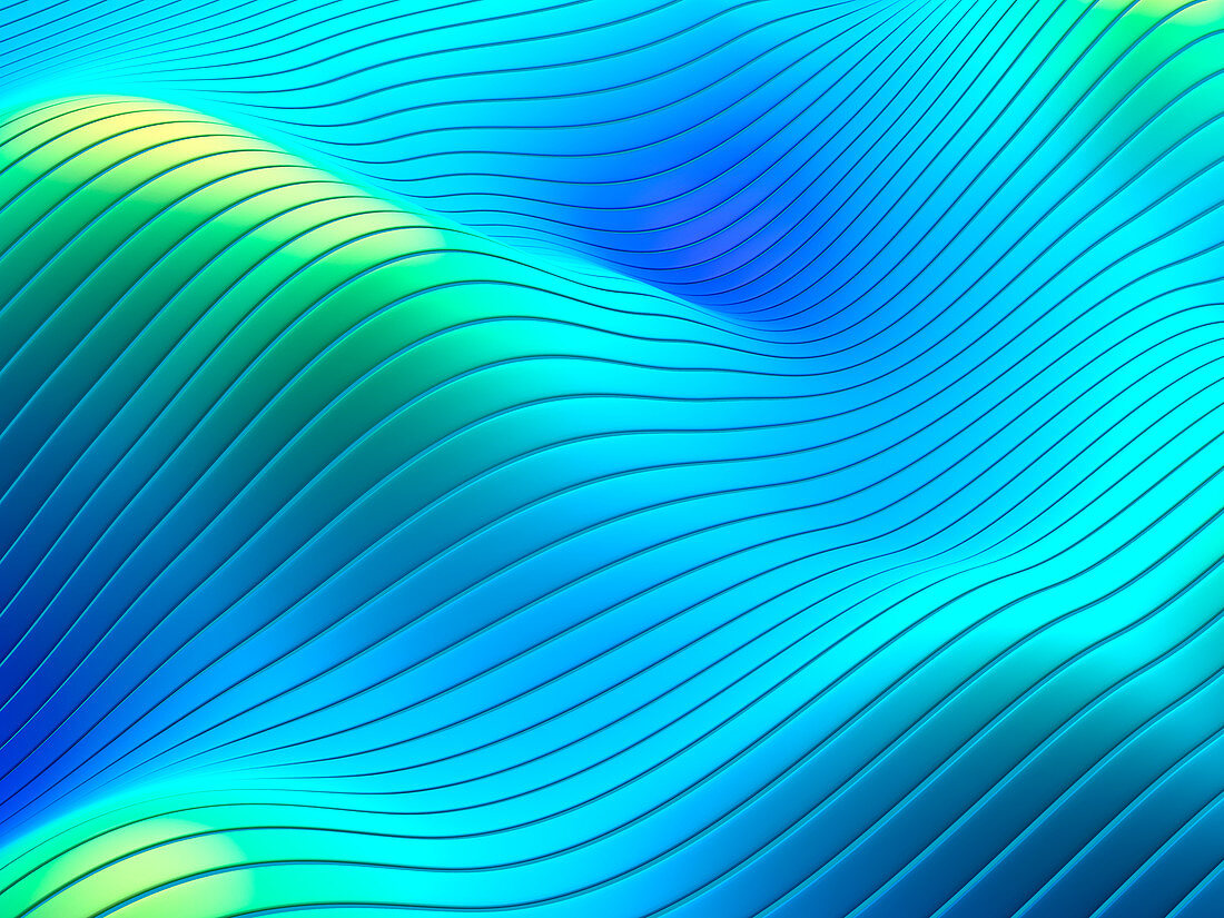 Waves, abstract illustration