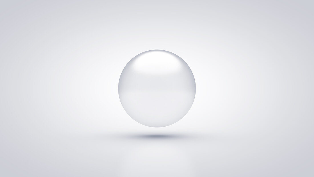 White sphere, illustration