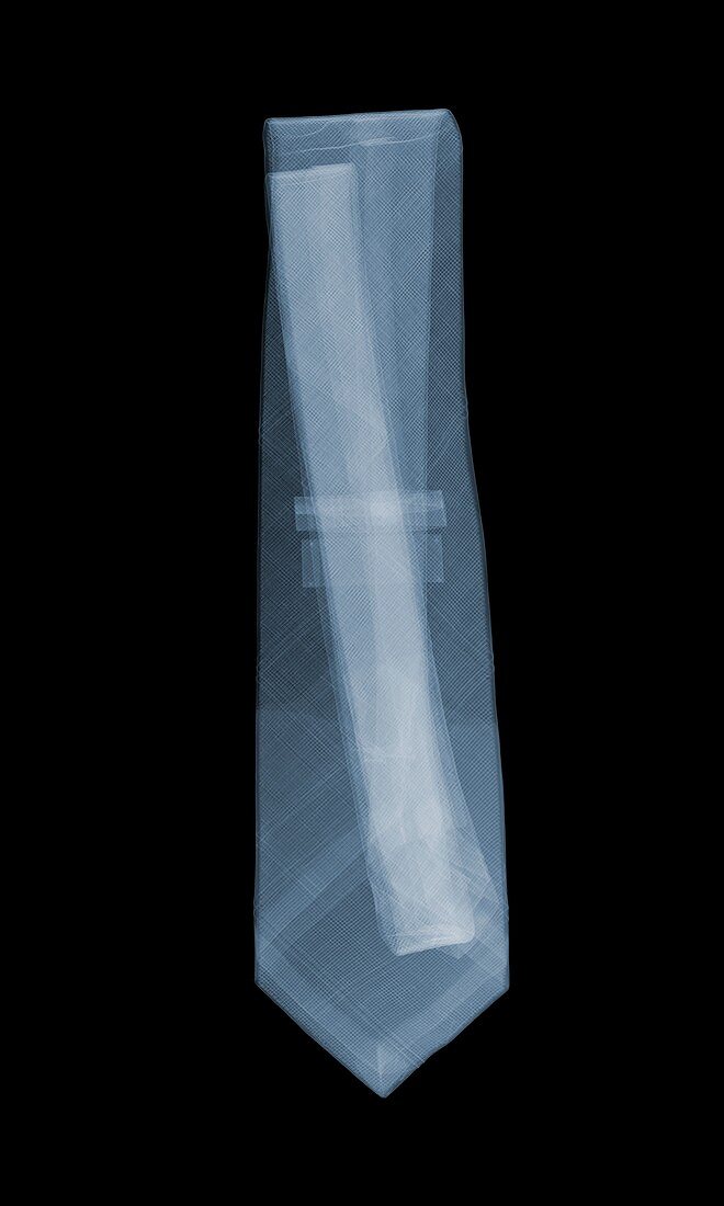 Man's tie, X-ray