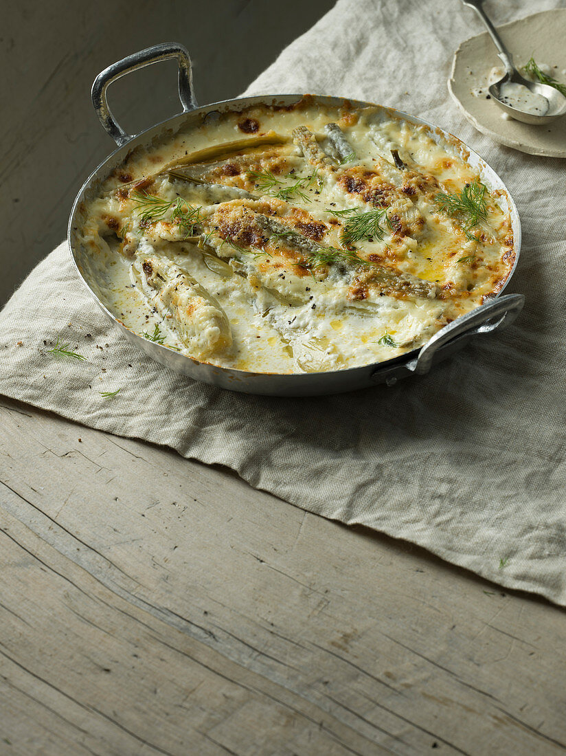 Fennel Baked in Cream