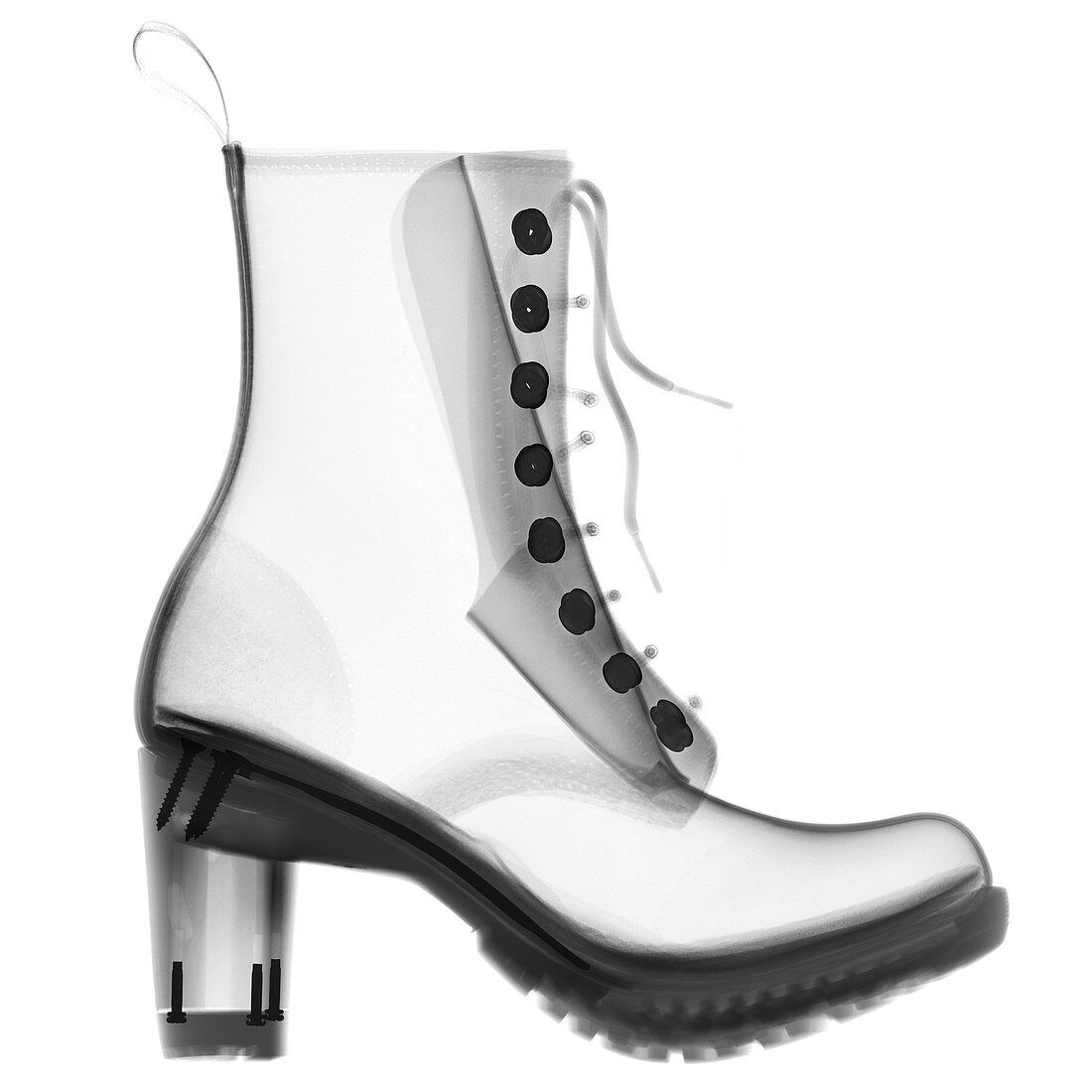 High heel boot, X-ray