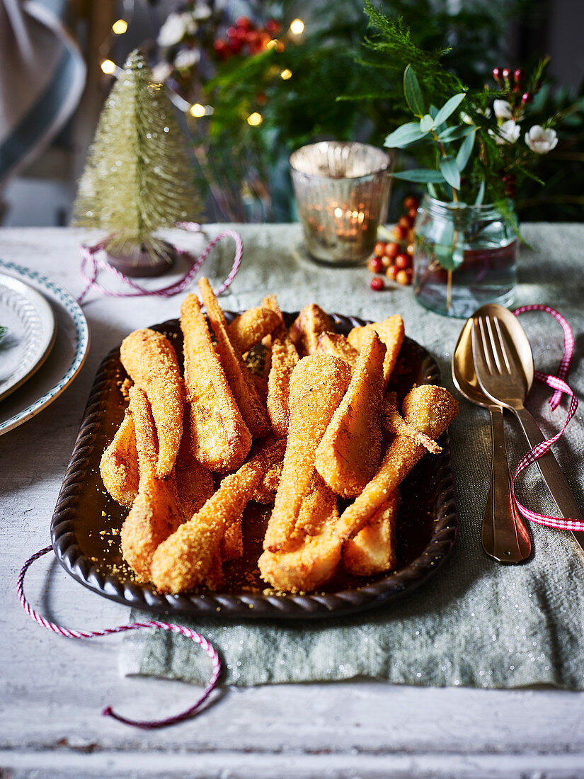 crunchy parsnips Christmas side dish