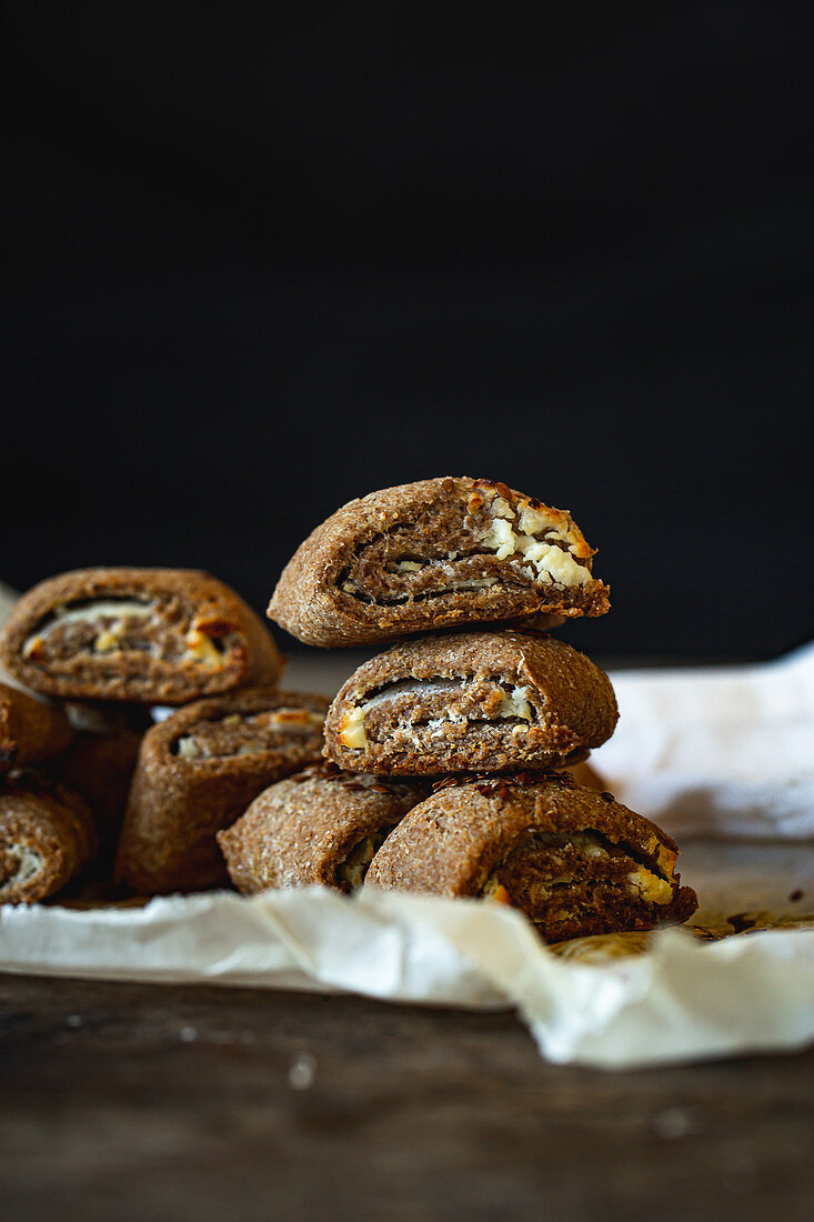 Dinkellbrötchen mit Käse