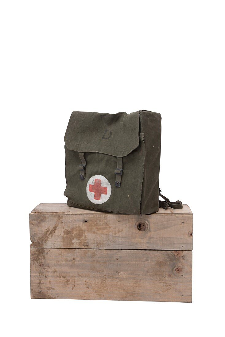 British military first aid bag, 1940s