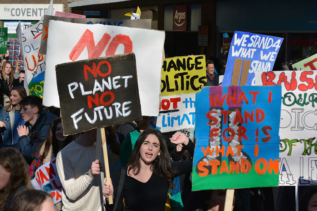 Climate Strike protest, Oxford, UK