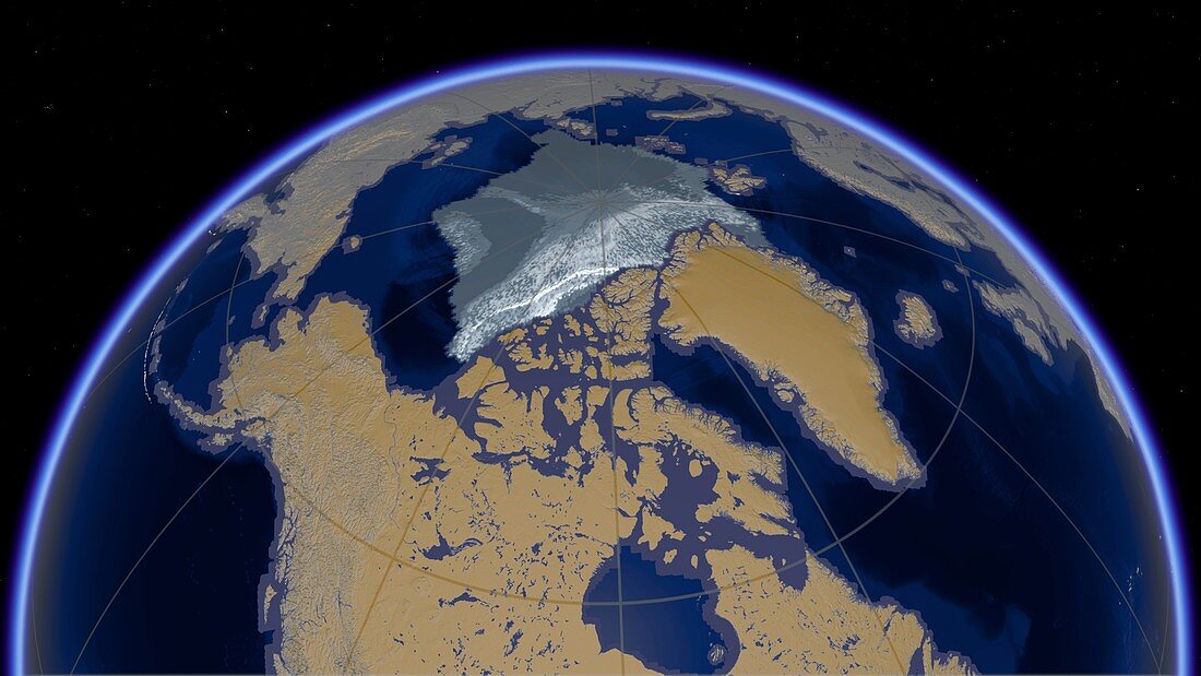 Age distribution of Arctic Ice, autumn 2019