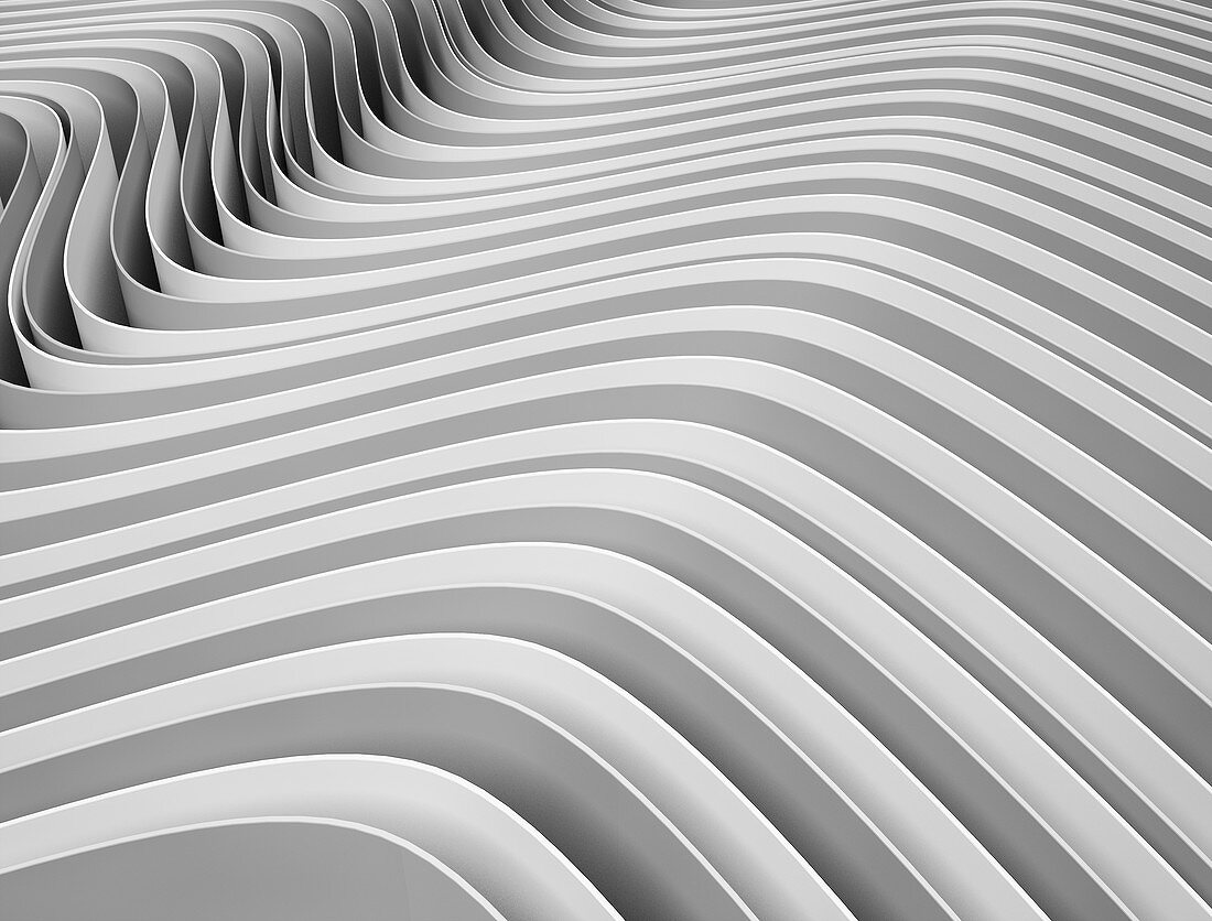 Abstract wave pattern, illustration