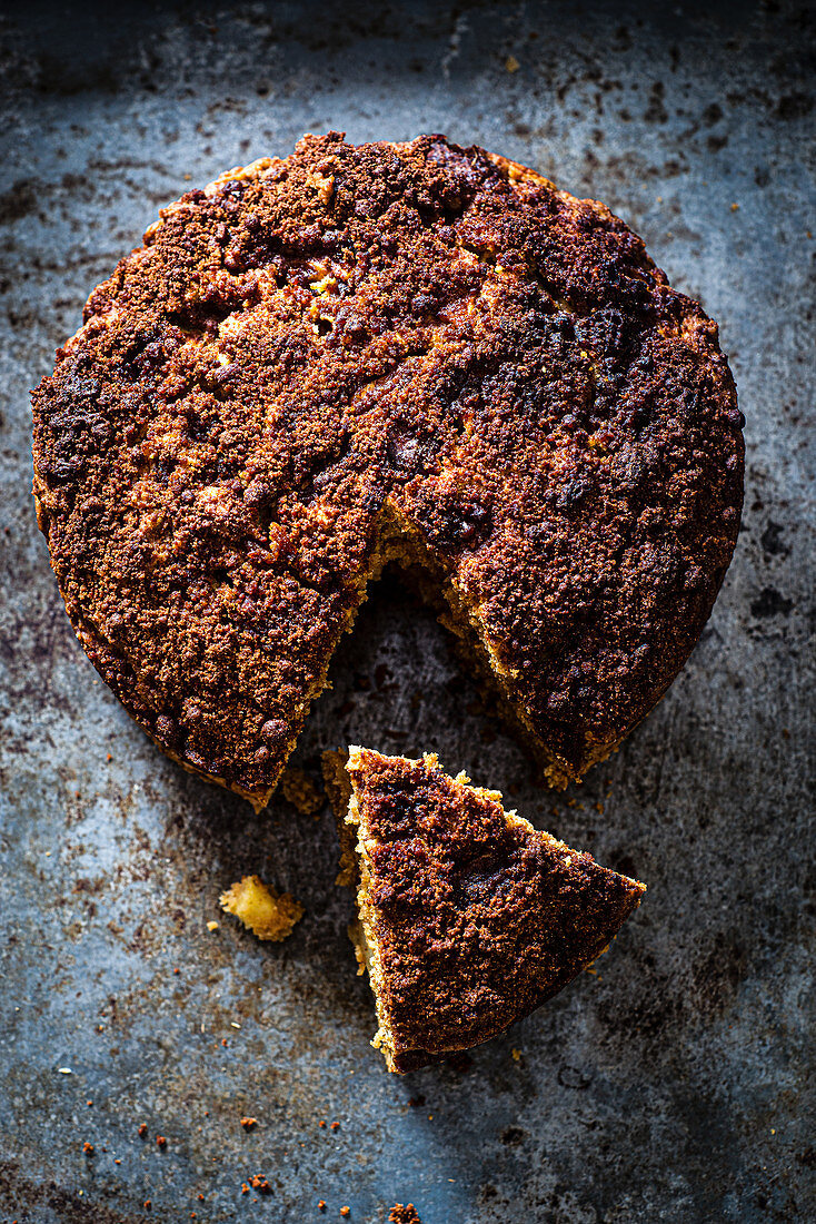 Rustic apple and spelt tart