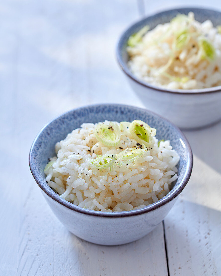 Rice with leek