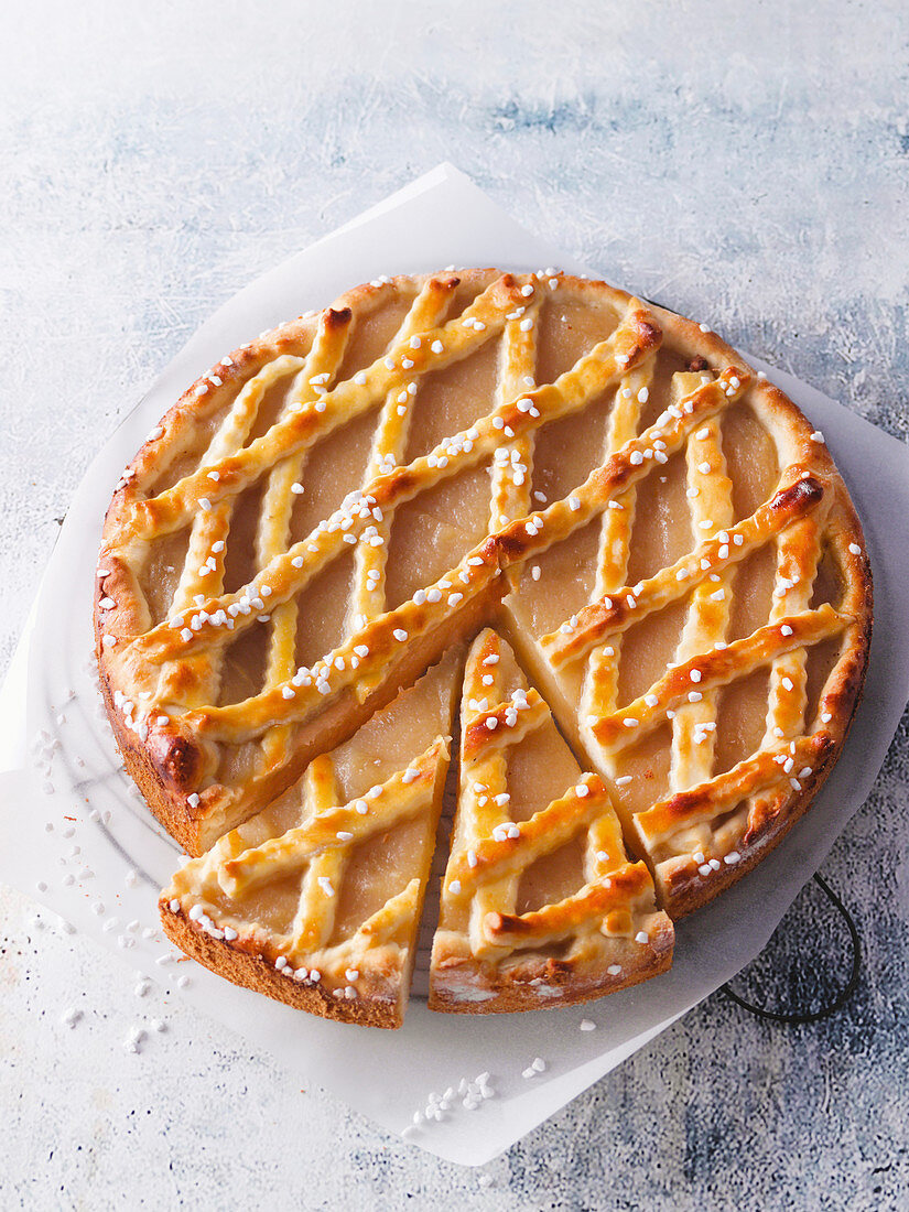 Apple lattice cake from the Rhineland