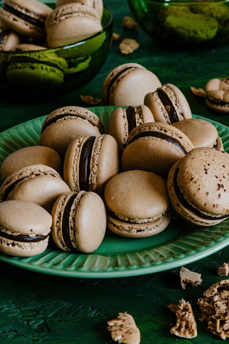 Schokoladen-Macarons