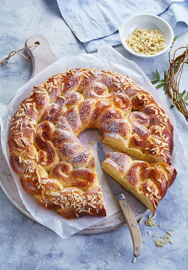 Easter sourdough wreath