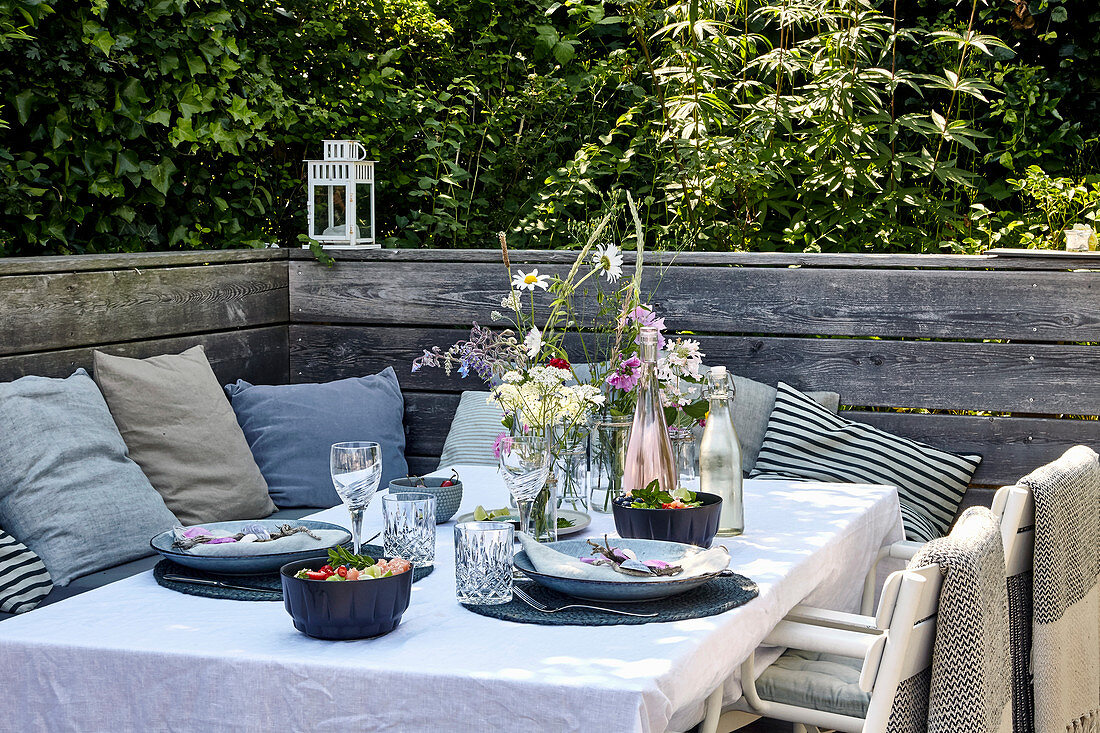 Summer table on the terrace