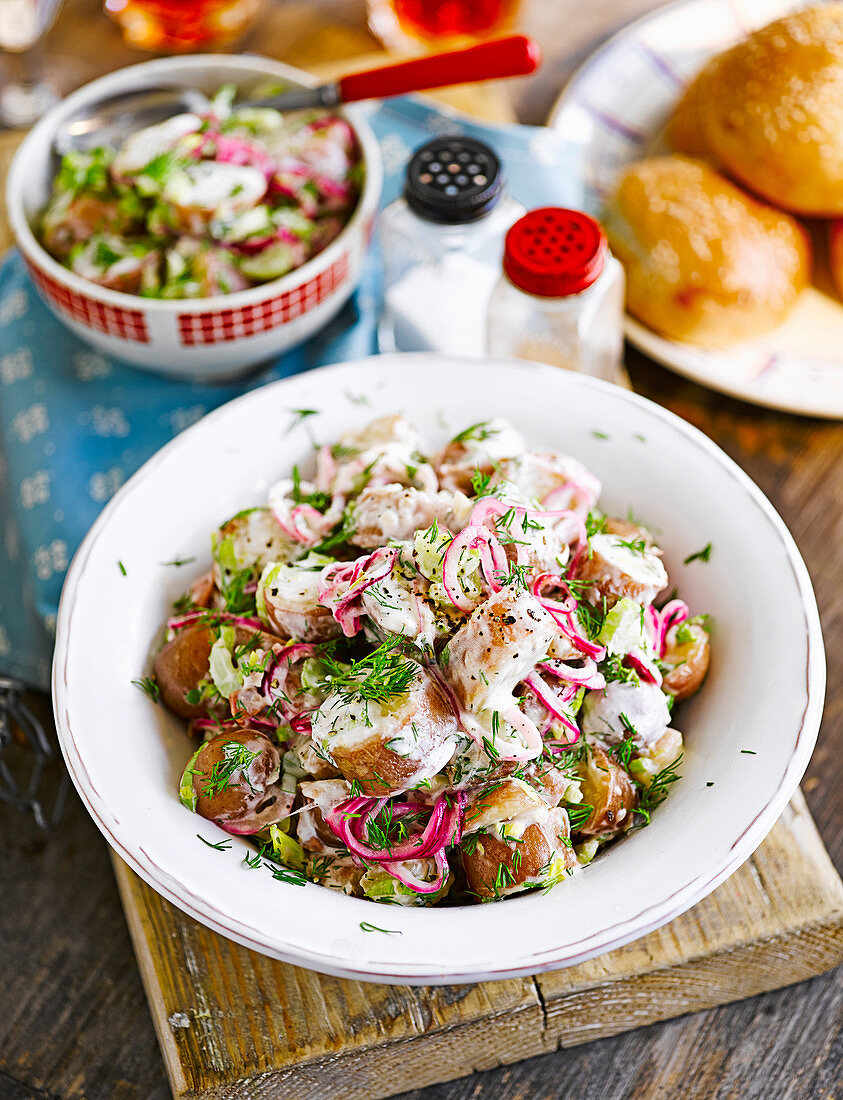 Summer potato salad