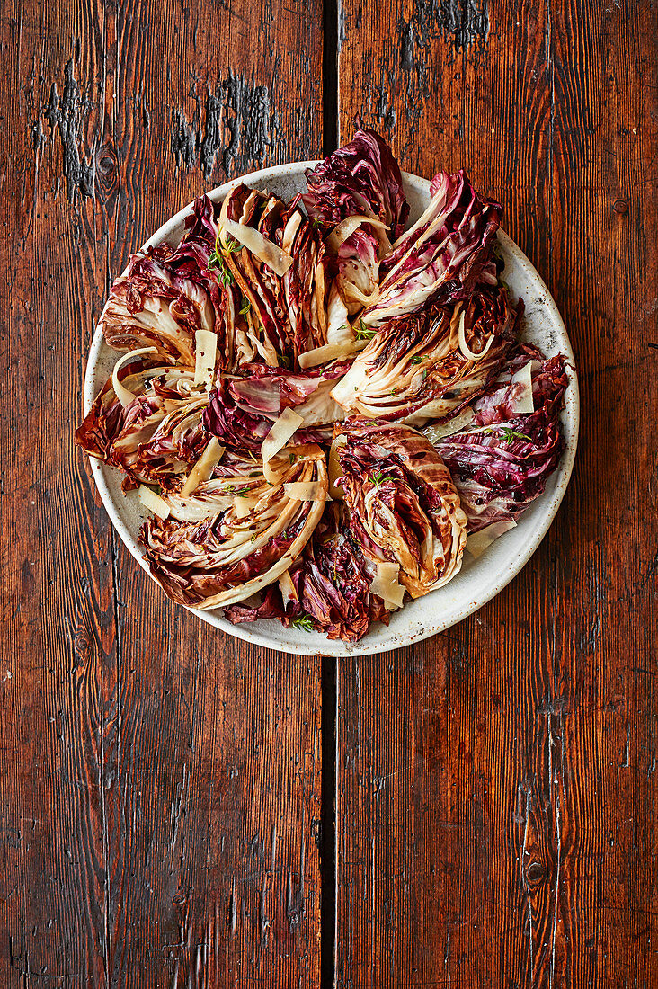 Italian grilled radicchio with fontina