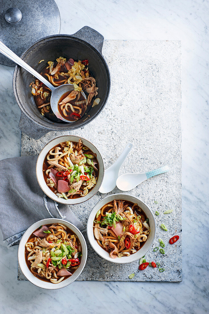 One-pot Chinese chicken noodle soup