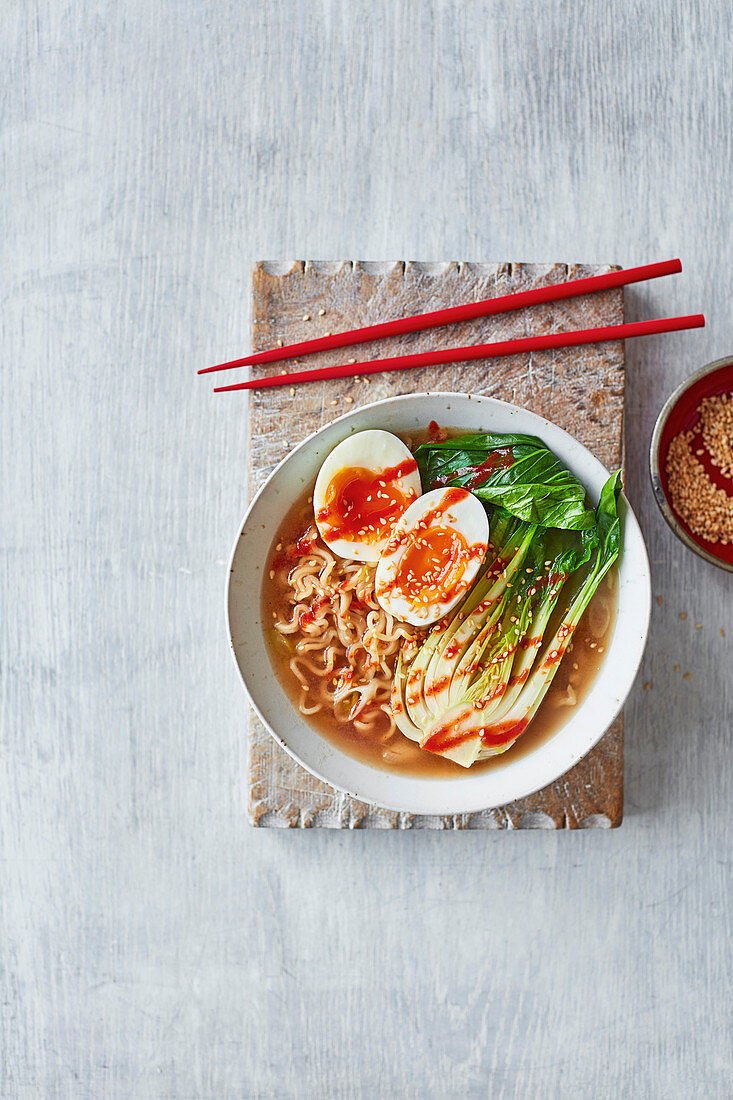 Super-quick sesame ramen