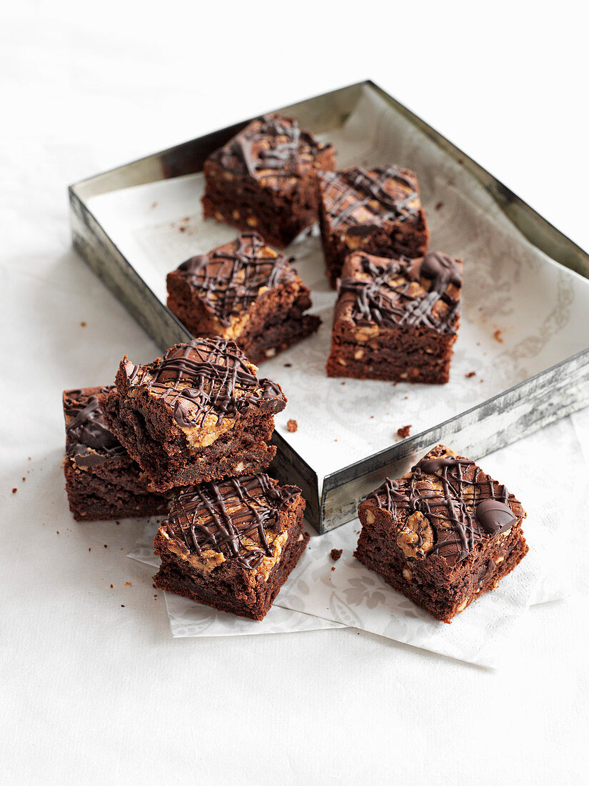 Peanut butter brownies