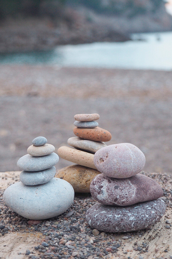 Steinmännchen am Strand