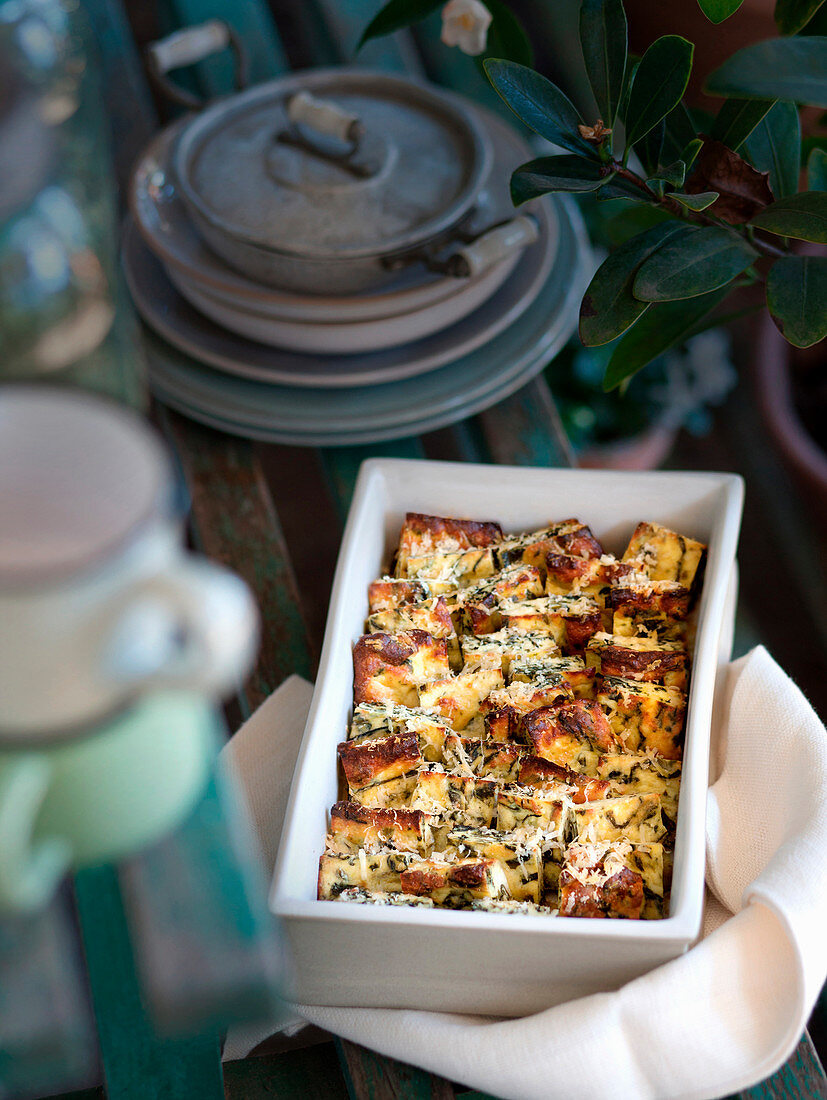 Ricotta gratiniert mit Kräutern