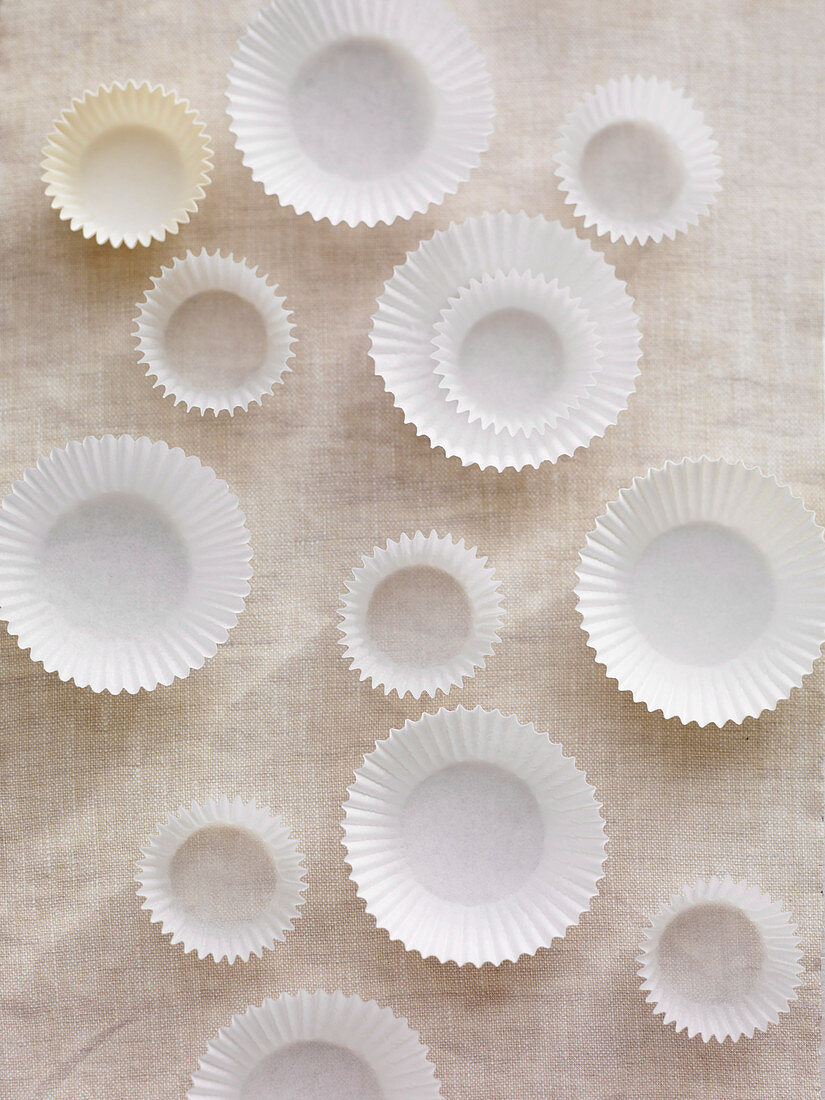 Papierförmchen für Muffins und Pralinen